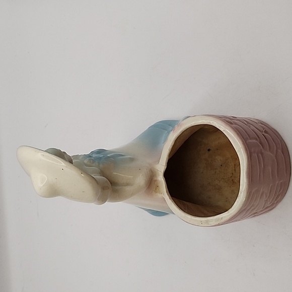 Vintage Shawnee Pottery Southern Belle & Wishing Well Planter Pink and Blue - Picture 5 of 9